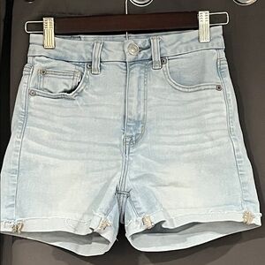 American Eagle High-Waisted Light Blue Denim Jean Women Shorts Next Level Size2